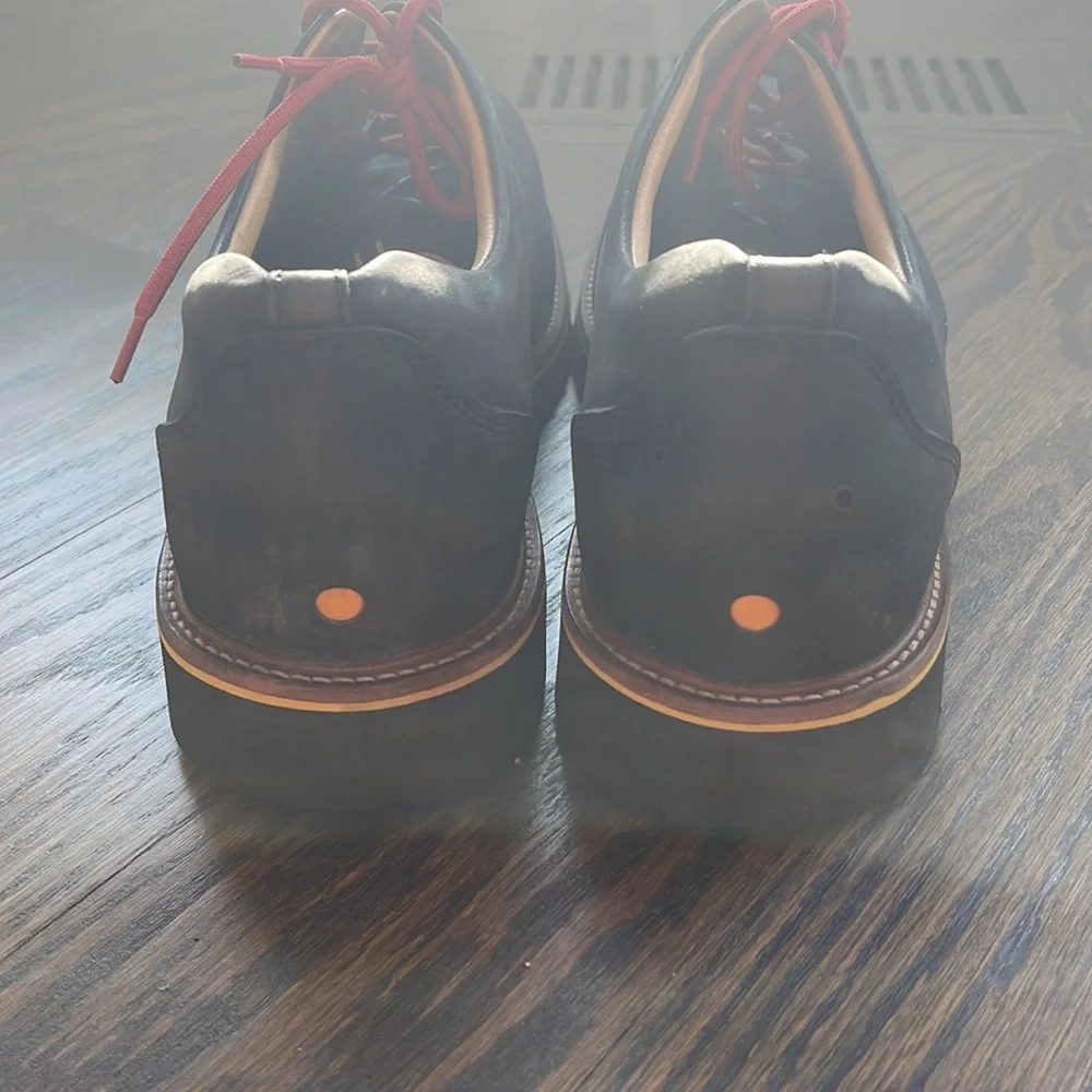 Men’s Samuel Hubbard Black Nubuck Leather Lace Ups Size 10.5M